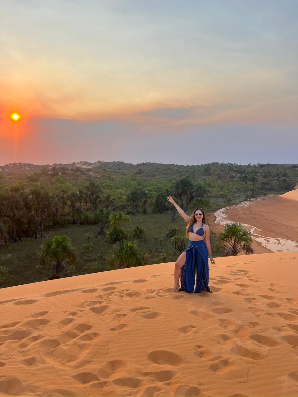 Pôr do sol nas dunas do Jalapão